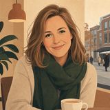 Illustratie van Emma, de schrijver achter Emma's Eetgids